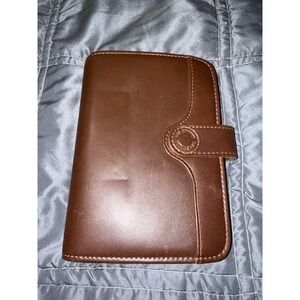 Day Runner FactCentre 503-92 Brown Personal Organizer Planner Binder 6 Ring 7.5